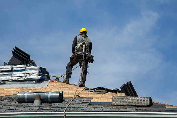Professional Roof Replacement technician working in Litchfield, MI